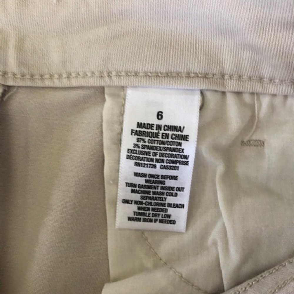 Aeropostale Beige High Waisted Shorty Jeans Shorts 6 - Picture 6 of 6